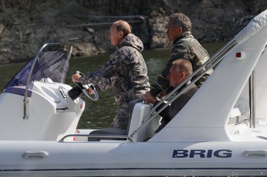 В. Путин на отдыхе