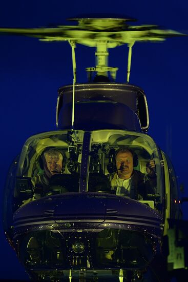 Первое вертолетное шоу "Ночная Москва" в Крокус Экспо