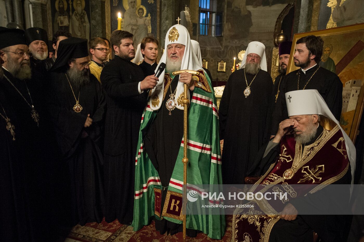 Крест Андрея Первозванного доставлен в Киево-Печерскую лавру