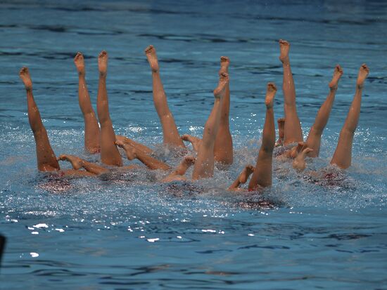 Чемпионат мира по водным видам спорта. 8-й день. Синхронное плавание
