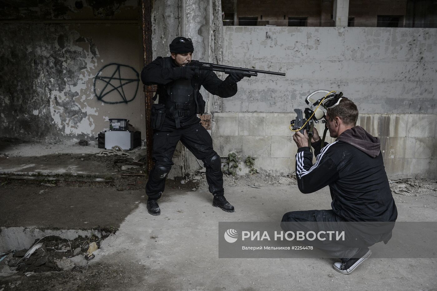Съемки экспериментального боевика "Хардкор" в Тверской области