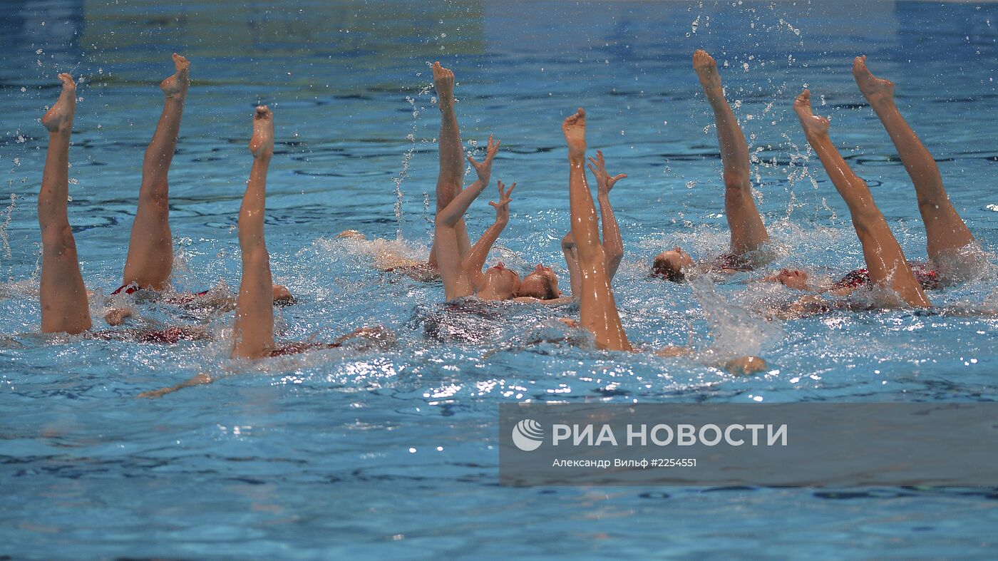 Чемпионат мира по водным видам спорта. 8-й день. Синхронное плавание