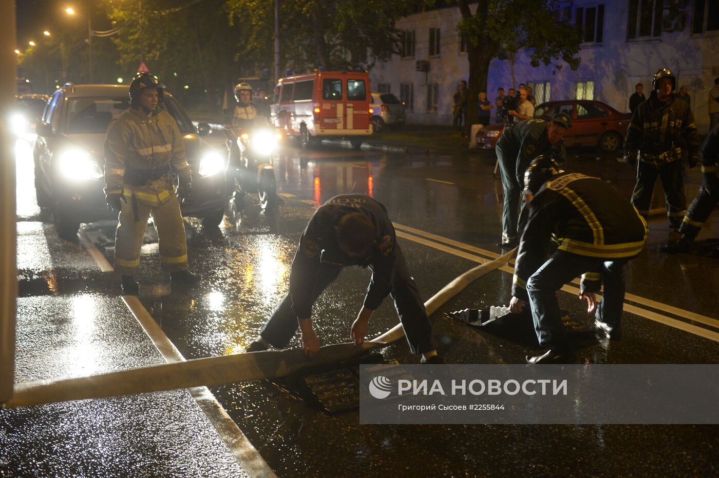 Пожар в телецентре "Останкино" в Москве