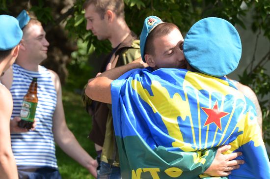 Празднование дня ВДВ