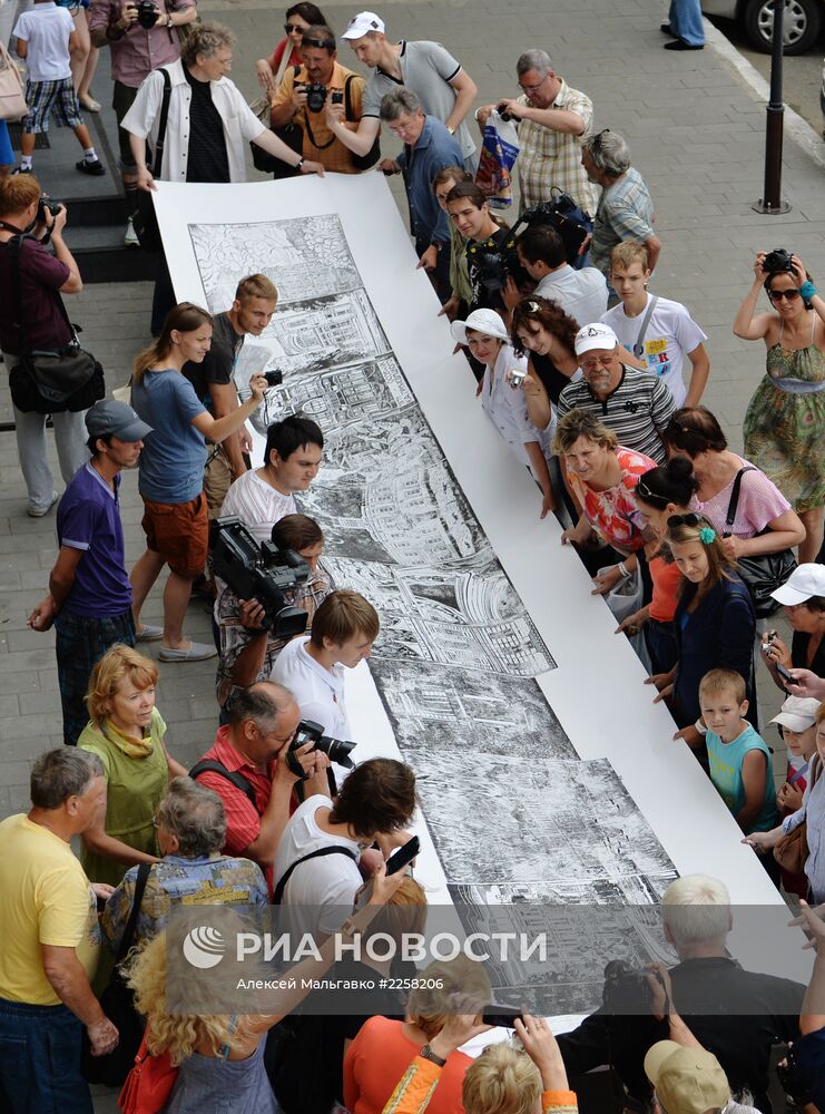 Самую большую гравюру в России создали в Омске