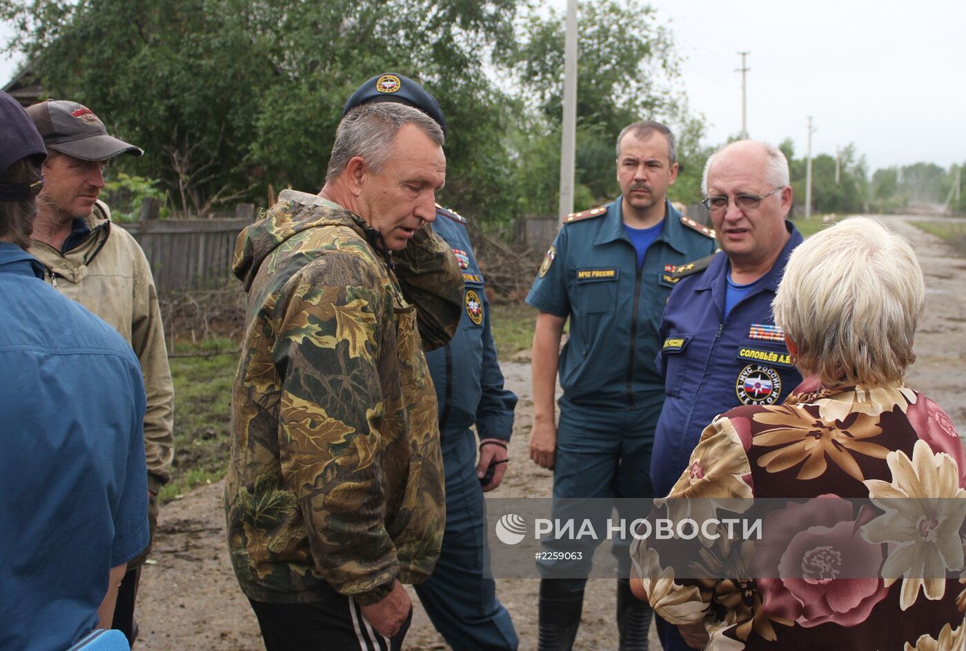 Облет территорий, пострадавших от паводка в Амурской области