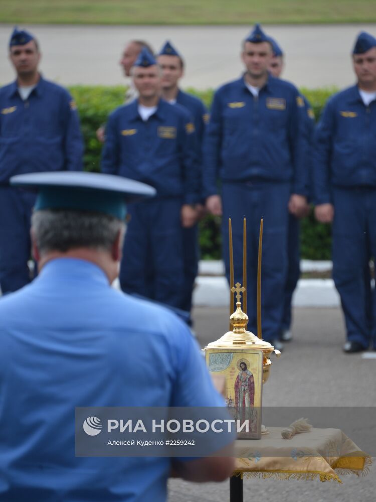 Освящение техники пилотажных групп Военно-воздушных сил РФ