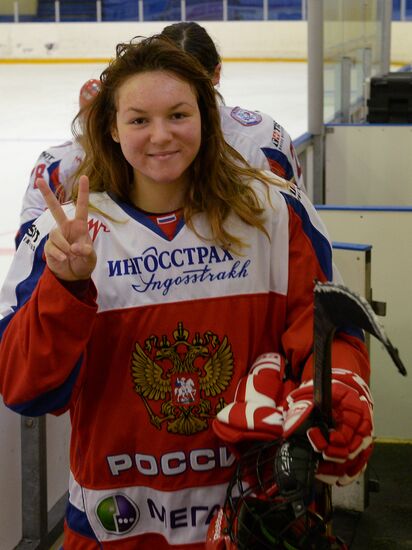 Хоккей. Товарищеский матч женской сборной России