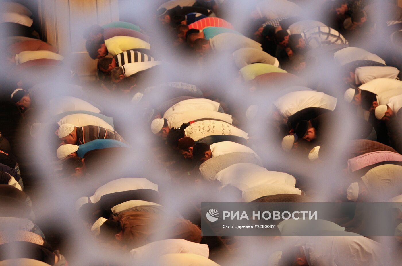 Празднование Ураза-байрама в Грозном