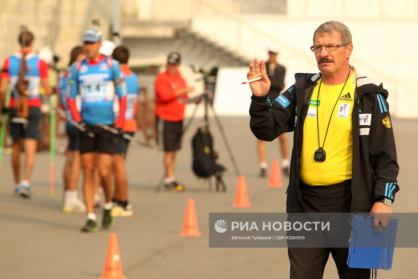 Биатлон. Тренировка сборной России