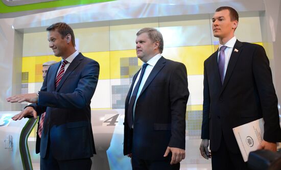 Дебаты между кандидатами в мэры Москвы