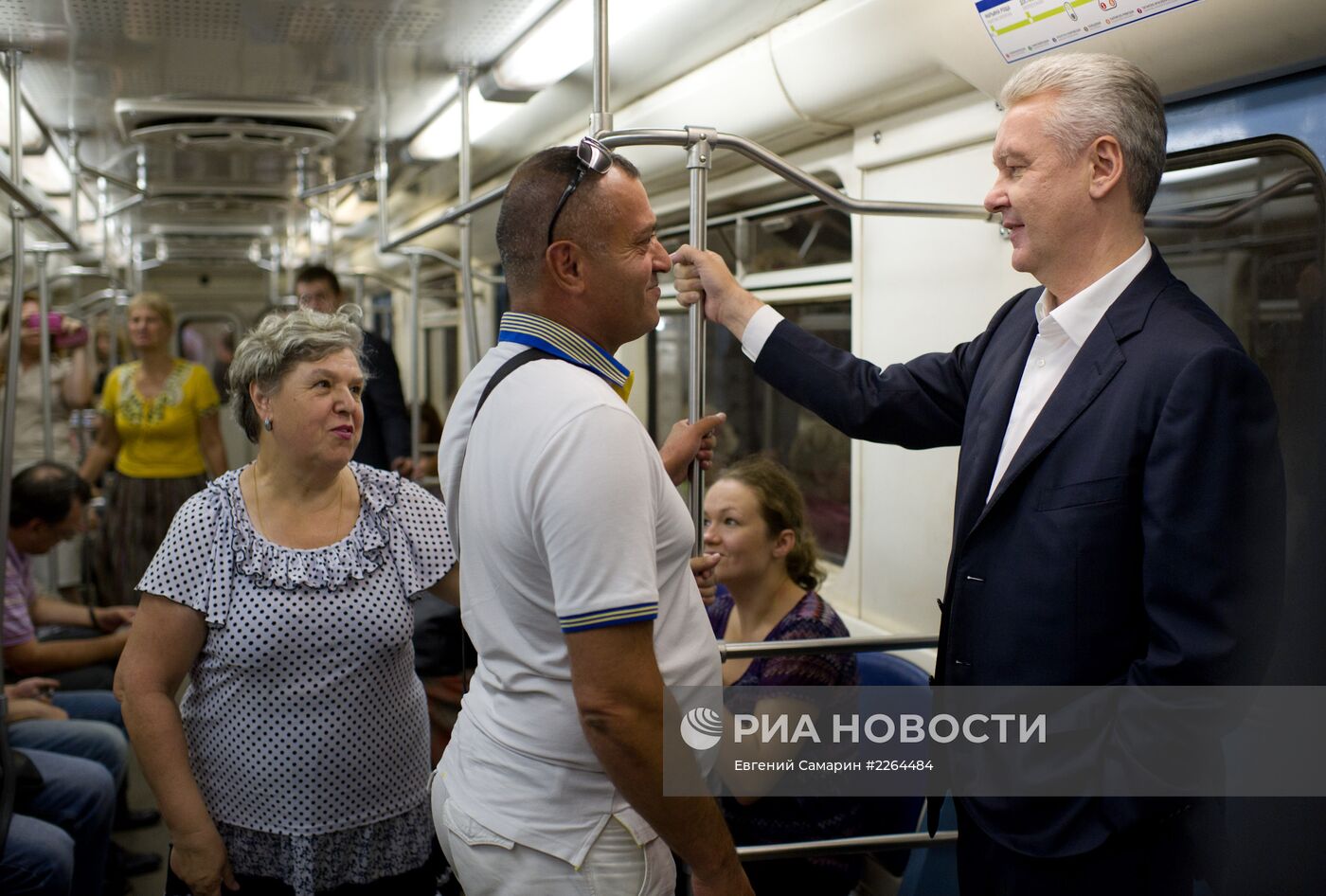 С.Собянин на встречу с москвичами ЮАО приехал на метро