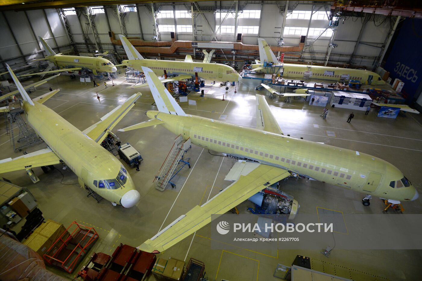 Сборка самолетов Sukhoi Superjet в Комсомольске-на-Амуре