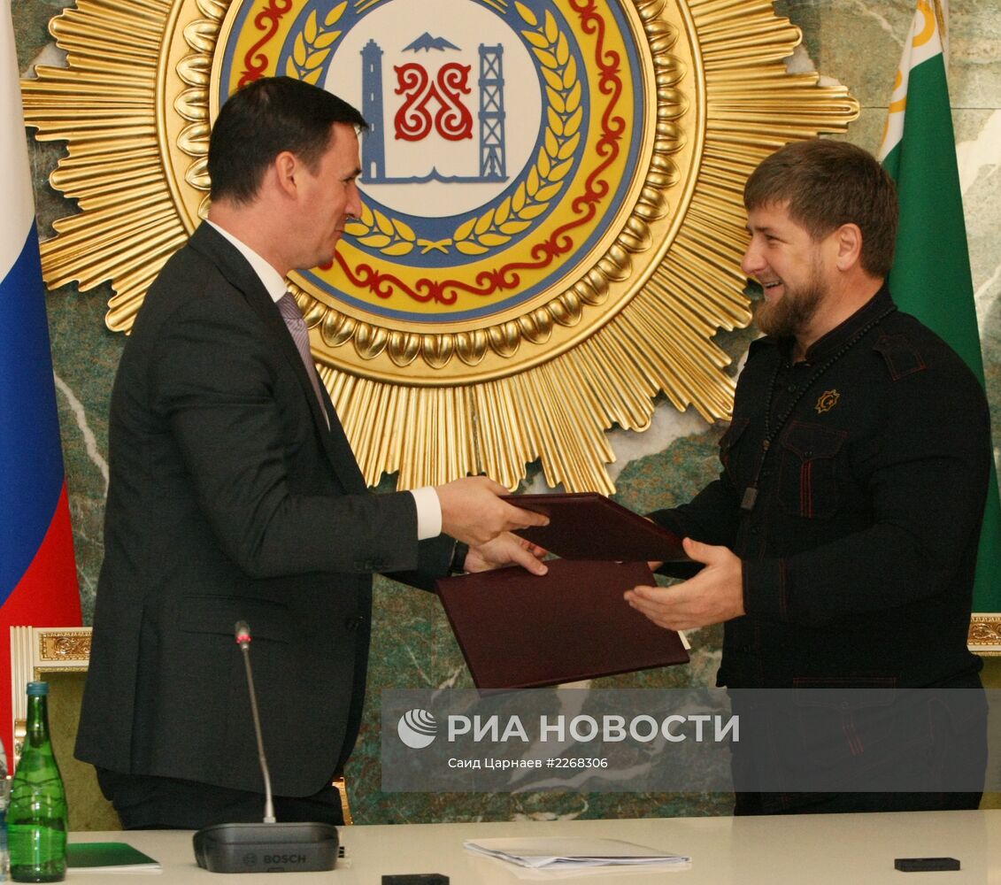 Визит председателя правления Россельхозбанка Д.Патрушева в Чечню