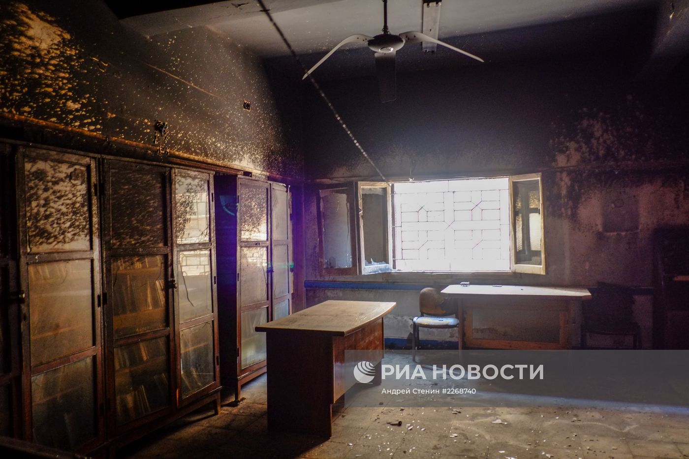 Сожженные коптские храмы в провинции Минья в Египте