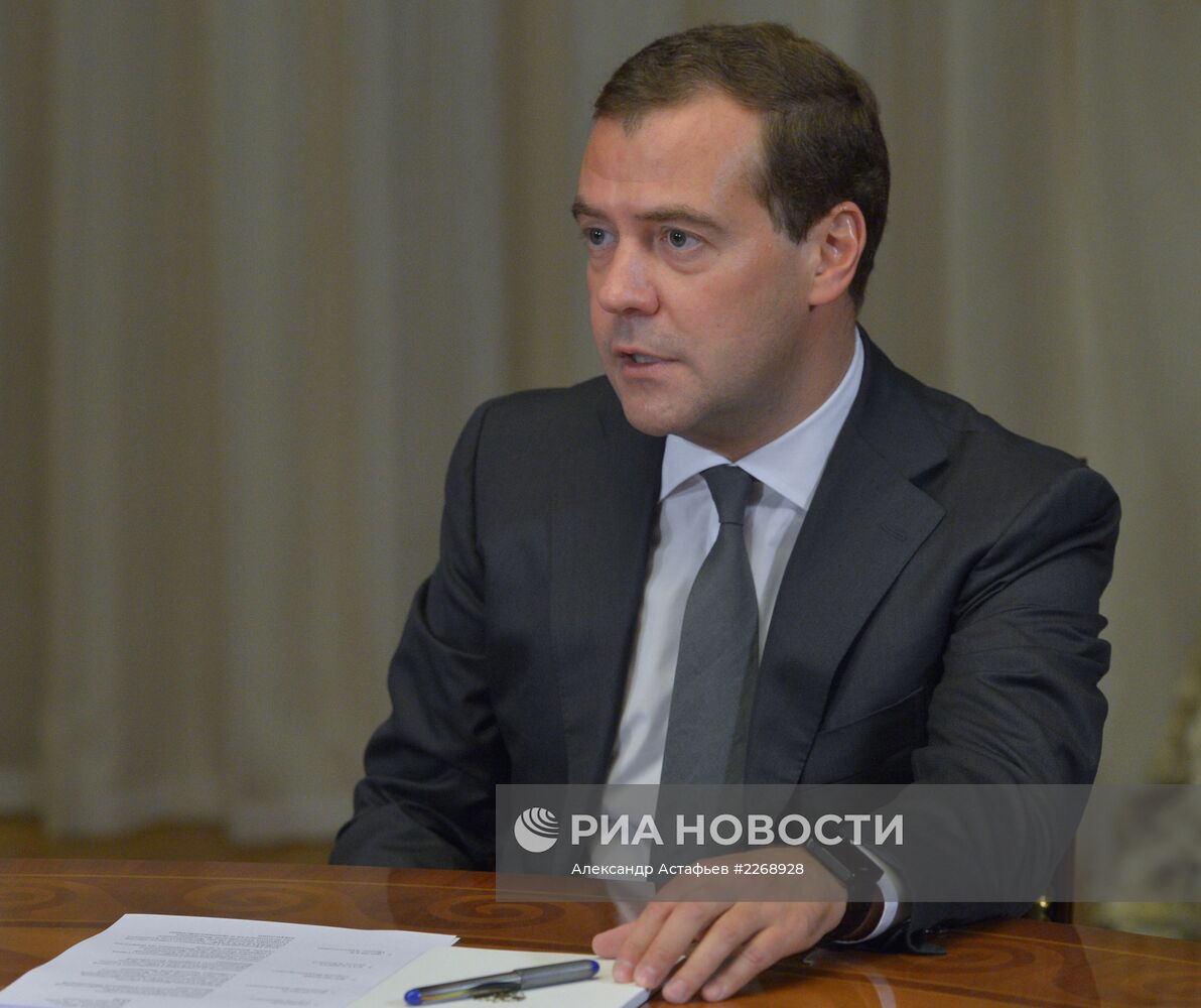 Встреча Д.Медведева с руководством партии "Единая Россия"