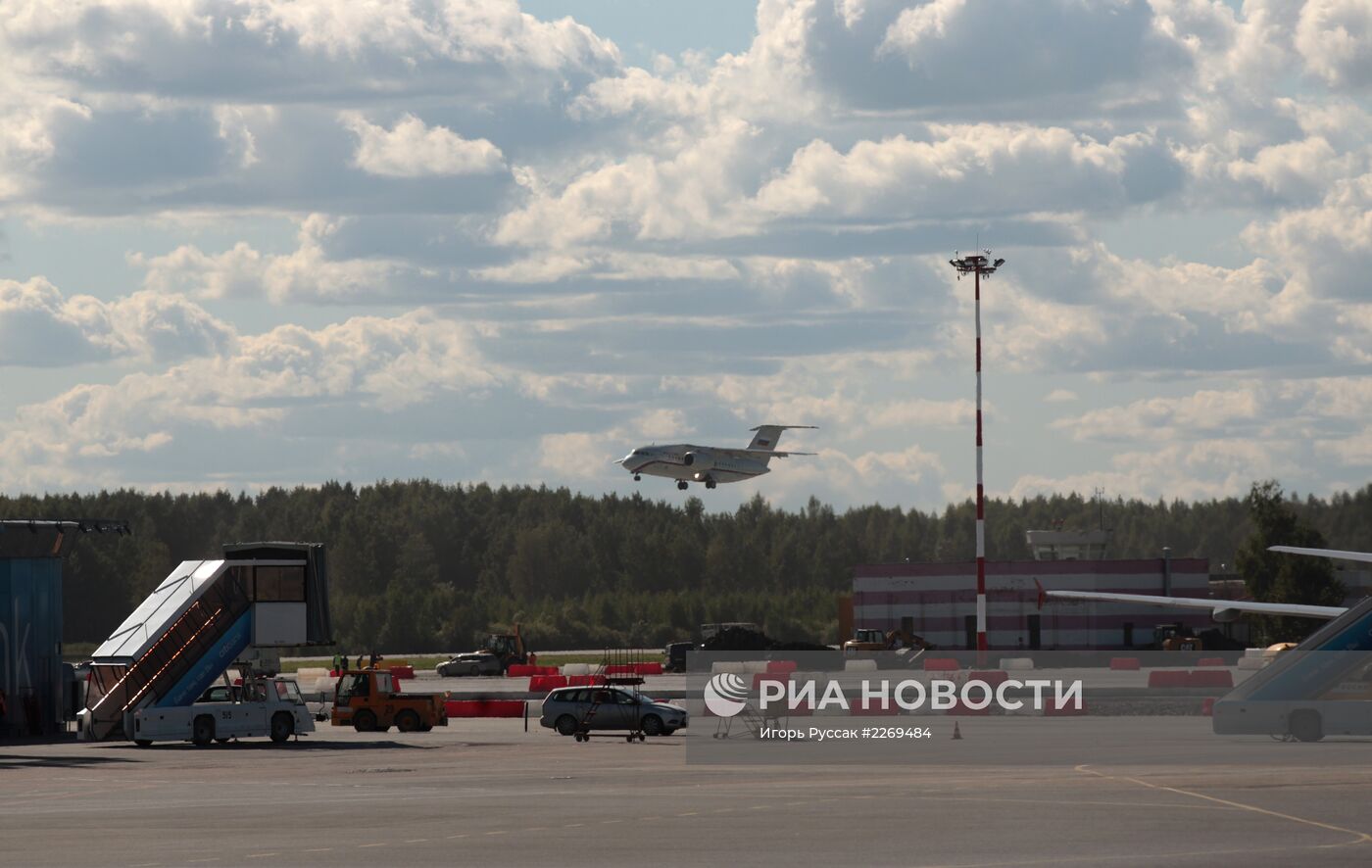 Ан-148 благополучно приземлился в аэропорту "Пулково"