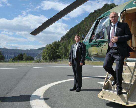 Рабочая поездка В.Путина в Хакасию