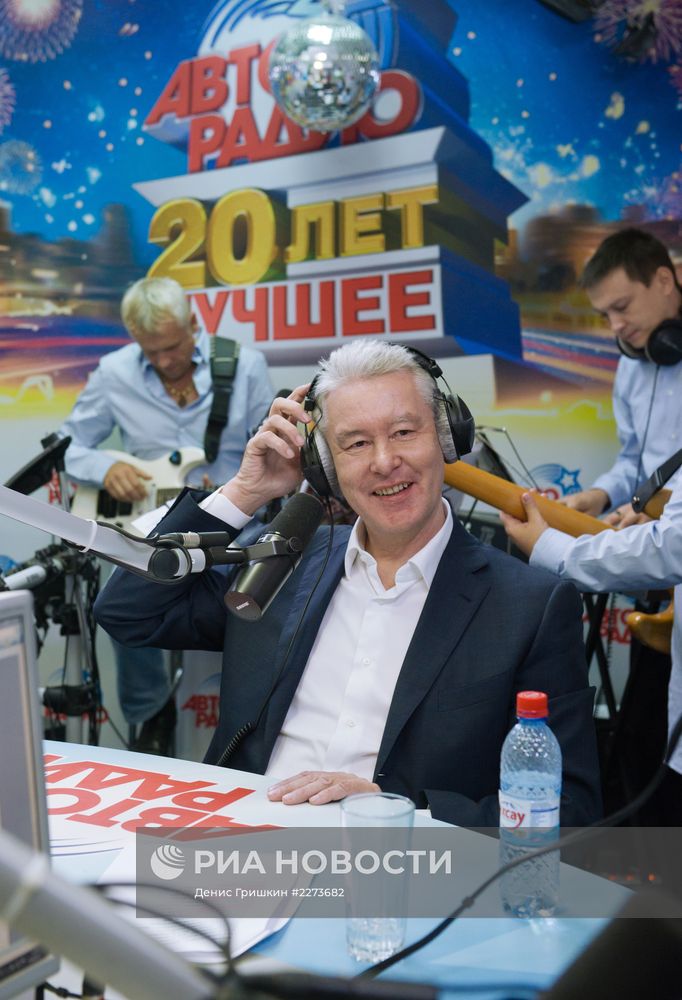 С.Собянин дал интервью "Авторадио" в Москве