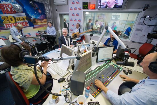 С.Собянин дал интервью "Авторадио" в Москве