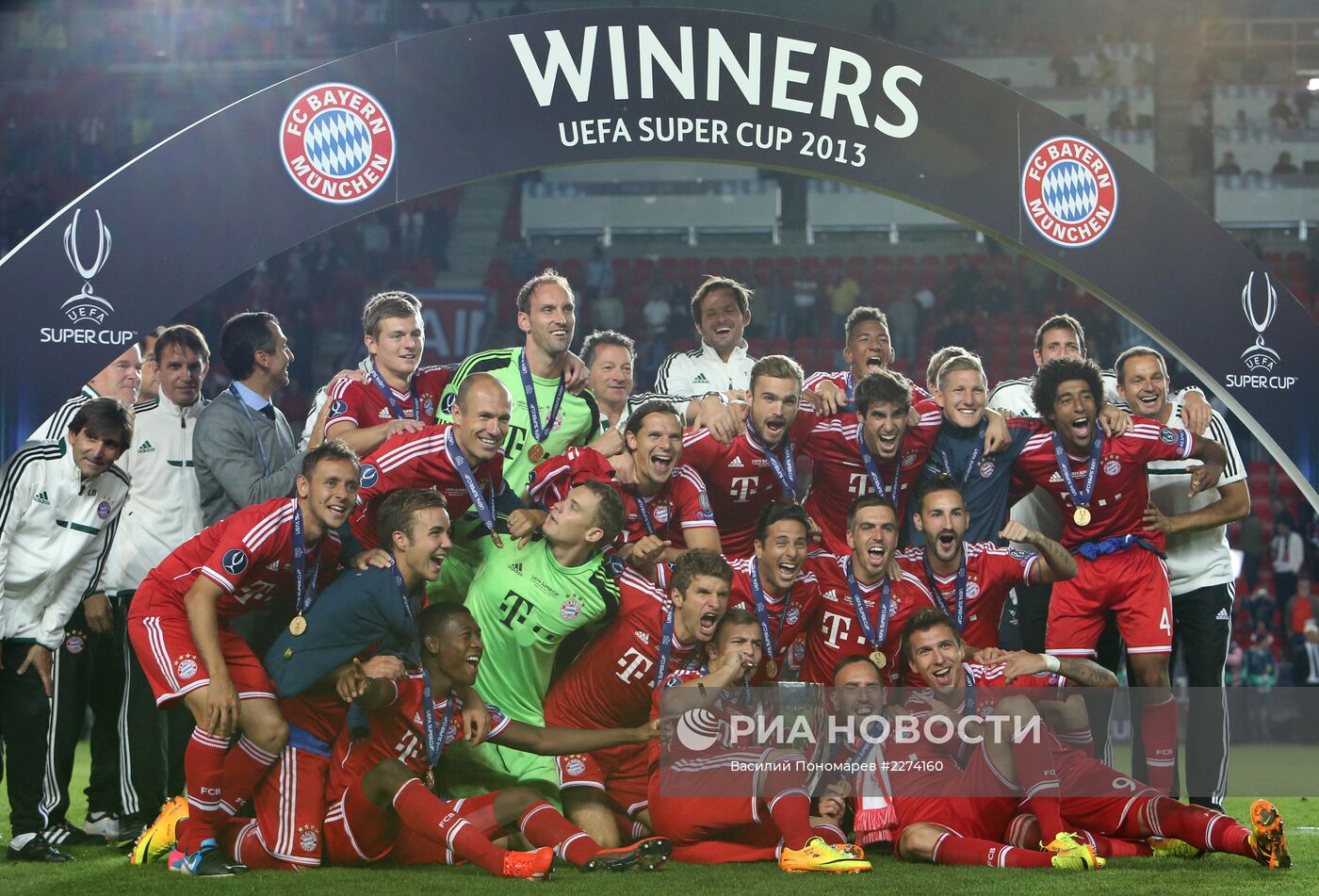 Футбол. Суперкубок УЕФА 2013. Матч "Бавария" - "Челси"