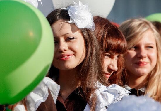 Начало учебного года в белорусской школе