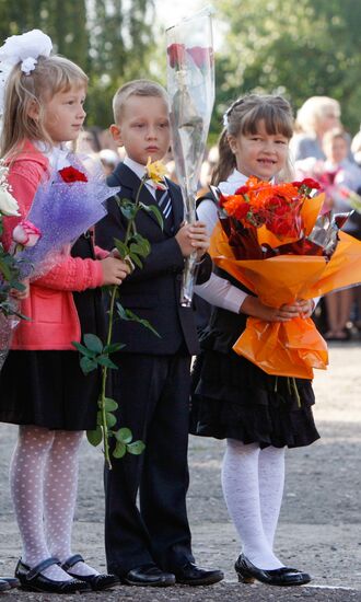 Начало учебного года в белорусской школе