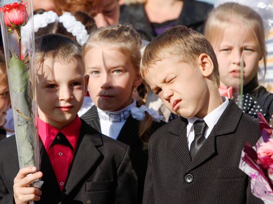 Начало учебного года в белорусской школе