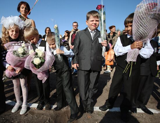 Начало учебного года в белорусской школе