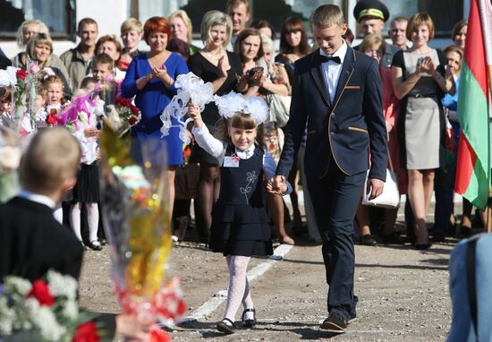 Начало учебного года в белорусской школе