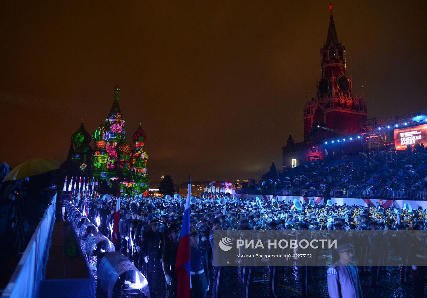 Генеральная репетиция фестиваля "Спасская башня" в Москве