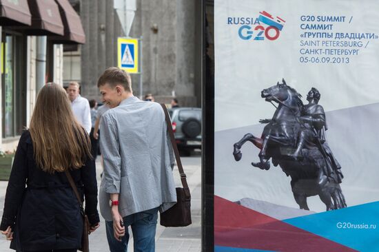 Санкт-Петербург накануне саммита G20