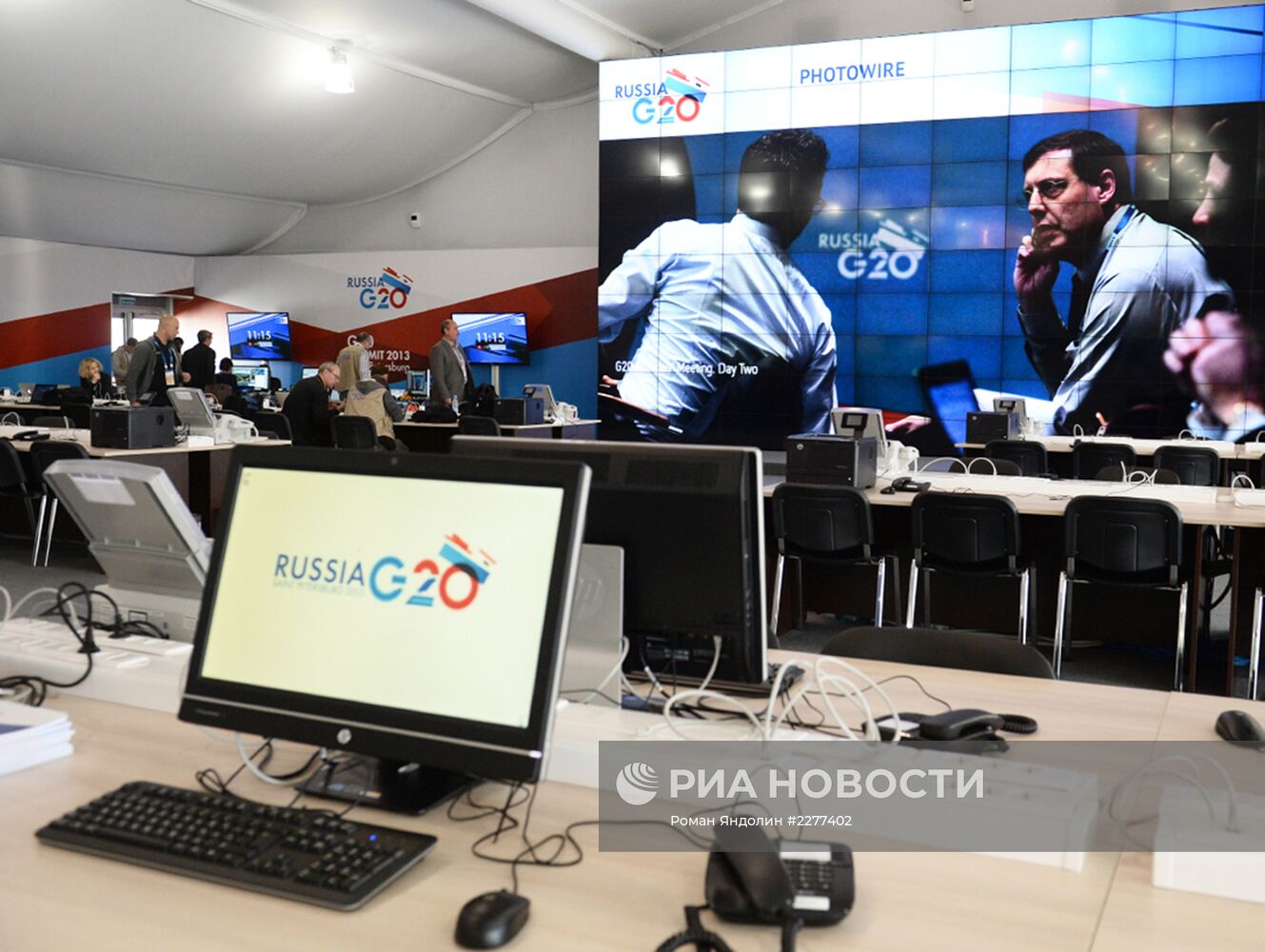Работа Международного пресс-центра на саммите G20