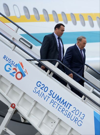 Прибытие глав делегаций, участвующих в саммите "Группы двадцати"