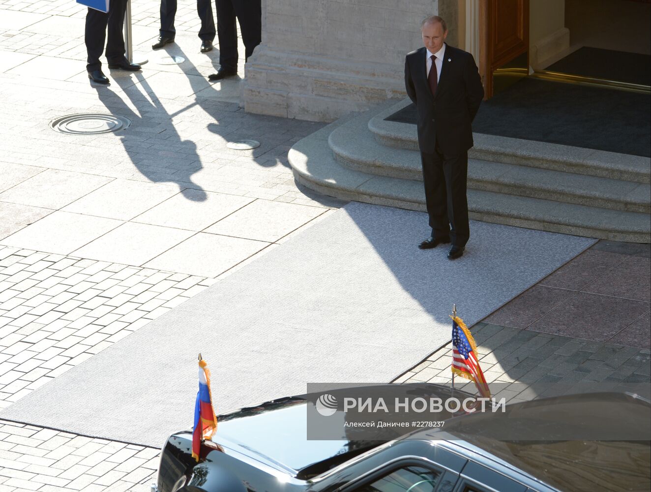 Церемония встречи В. Путиным участников саммита "Группы двадцати"