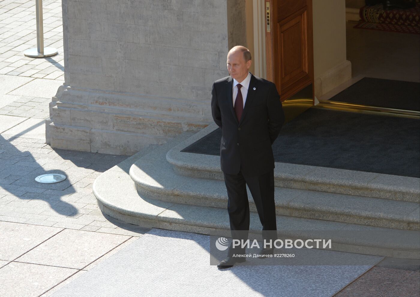 Церемония встречи В. Путиным участников саммита "Группы двадцати"