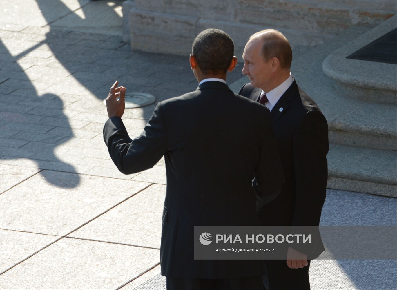 Церемония встречи В. Путиным участников саммита "Группы двадцати"