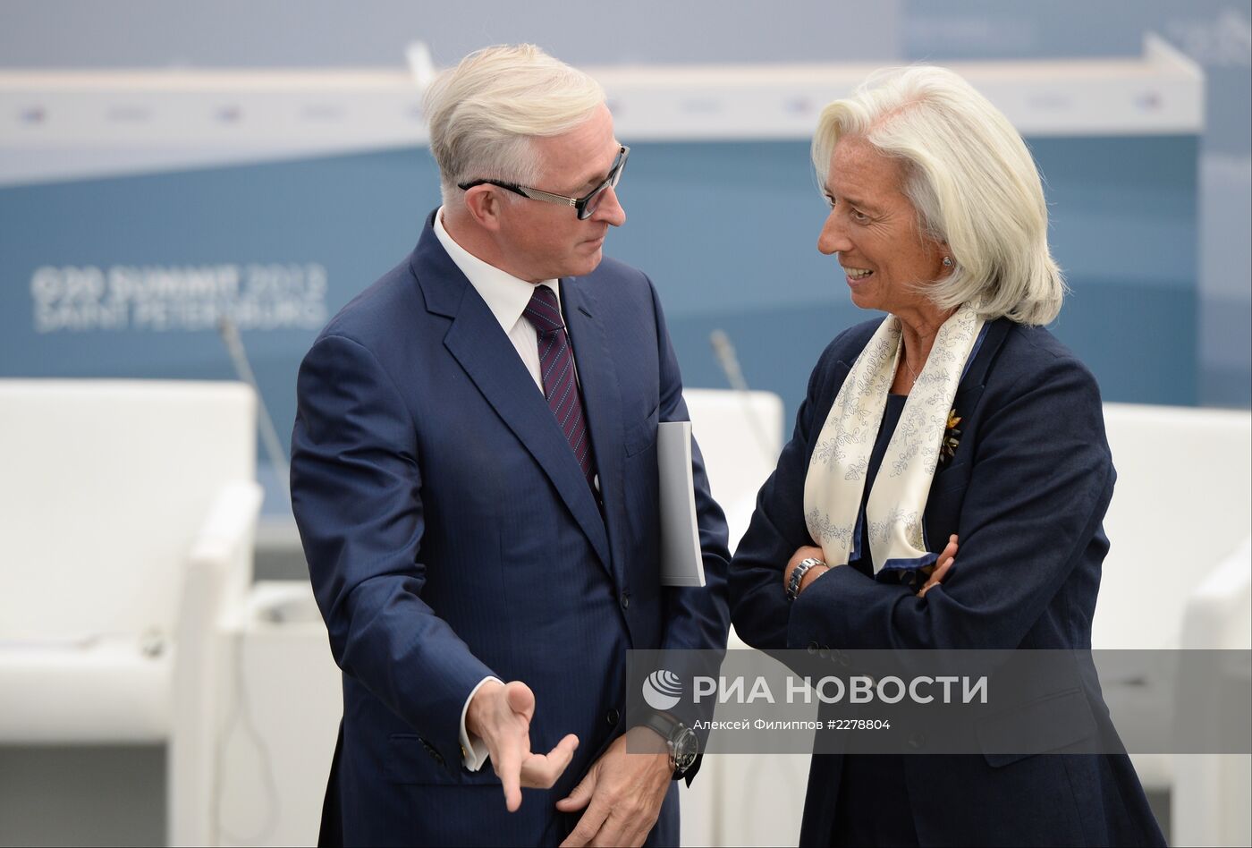 Встреча В. Путина с представителями Business 20 и Labour 20
