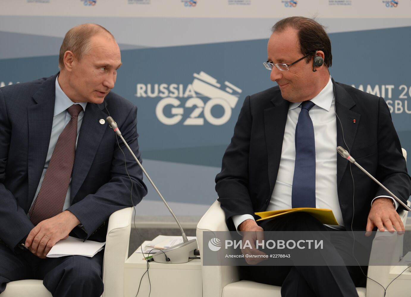 Встреча В. Путина с представителями Business 20 и Labour 20