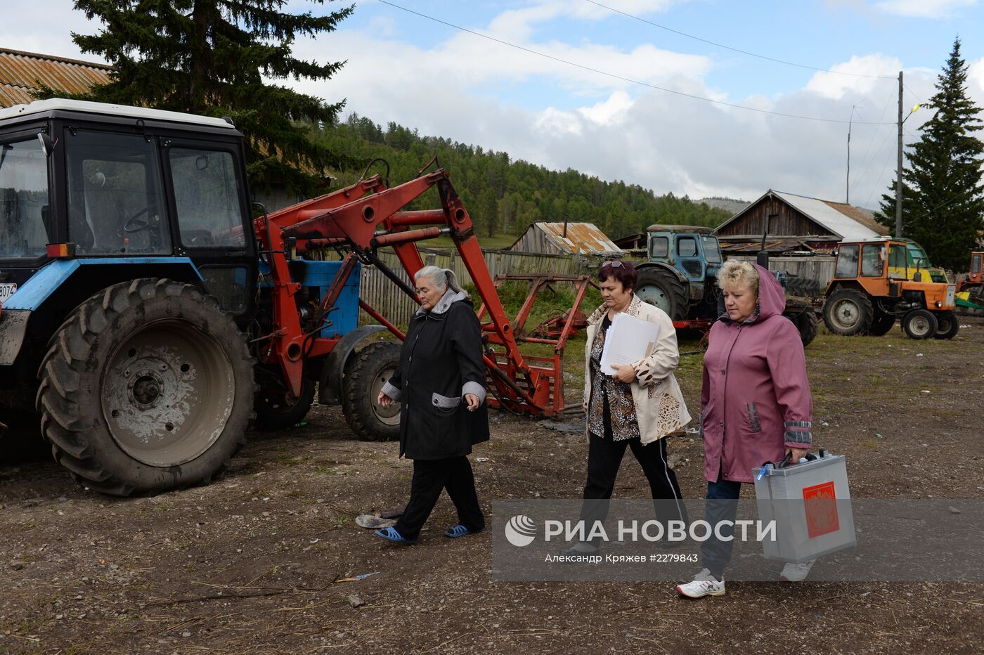 Досрочное голосование в отдаленной местности Хакасии