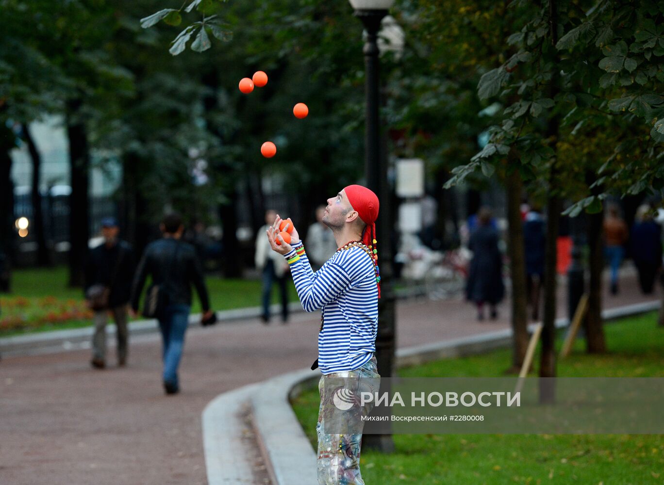 Празднование Дня города на бульварах столицы