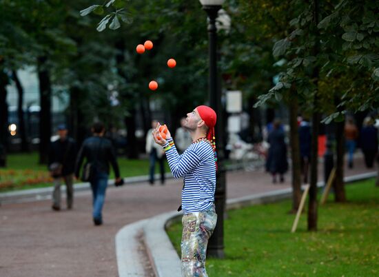 Празднование Дня города на бульварах столицы