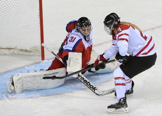 Хоккей. Женщины. Товарищеский матч сборных России и Канады