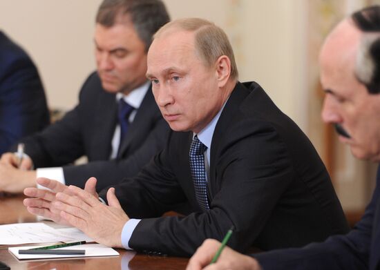 В.Путин провел встречу с избранными главами субъектов РФ