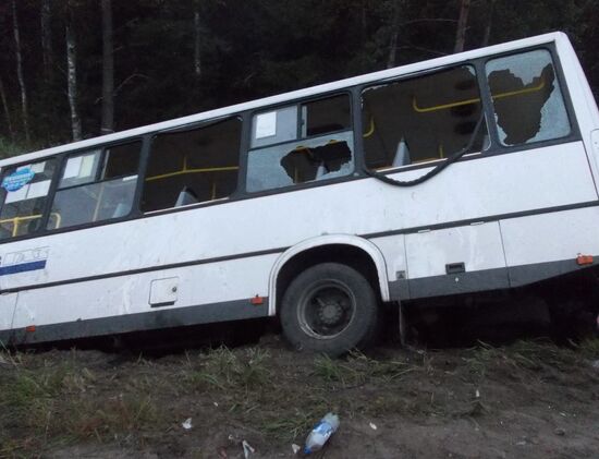Автобус попал в ДТП в Ленинградской области
