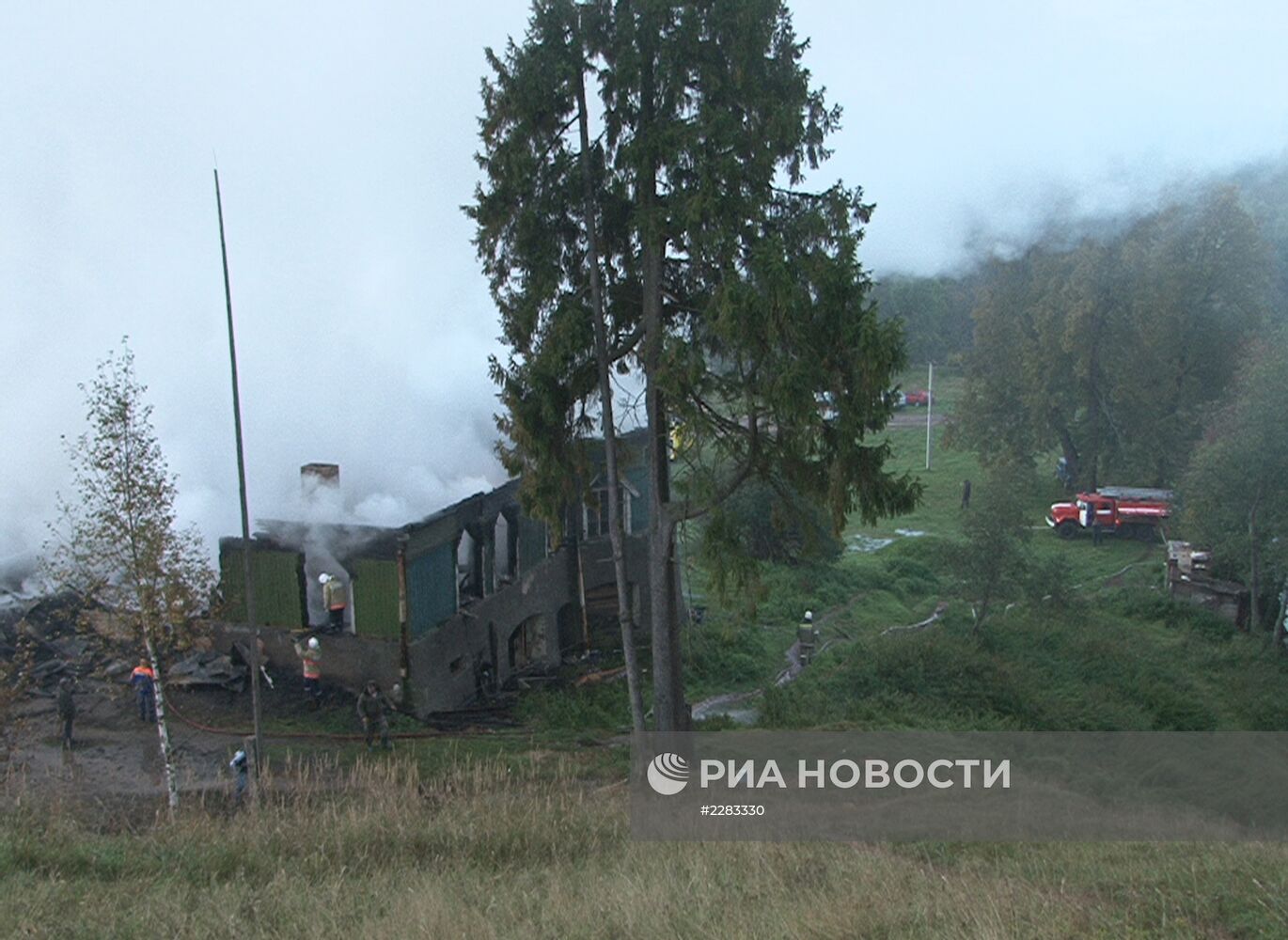 Пожар в интернате в Новгородской области
