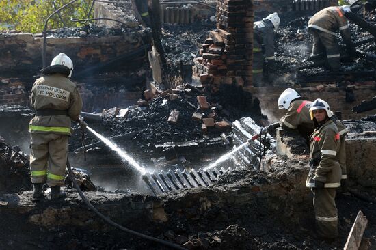 Пожар в интернате в Новгородской области