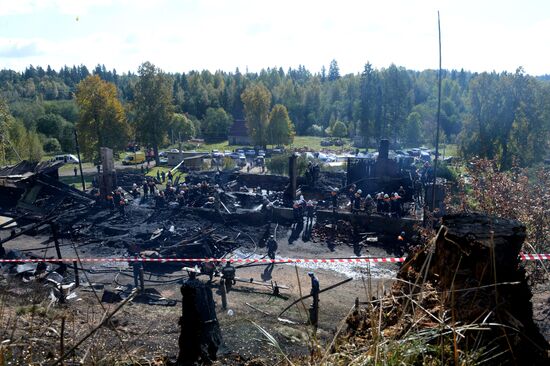 Пожар в интернате в Новгородской области