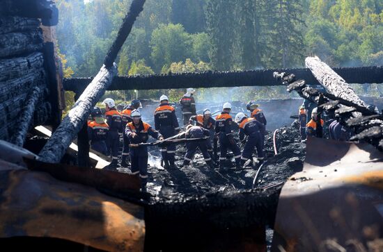 Пожар в интернате в Новгородской области