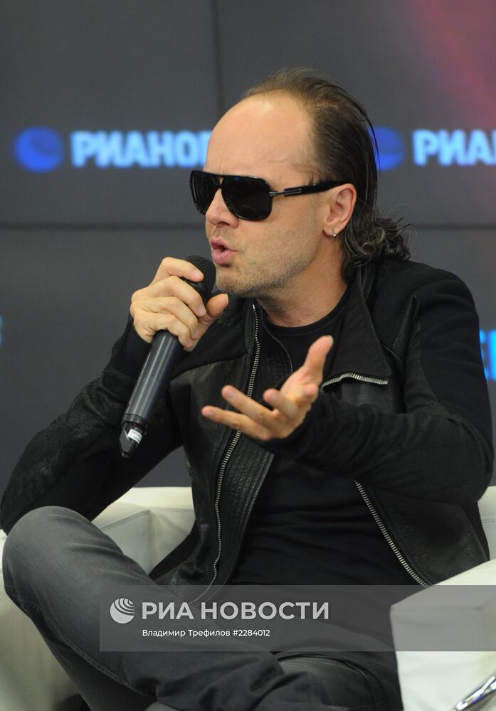Пресс-конференция группы Metallica в РИА Новости